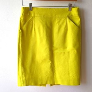 J Crew  Neon Pencil Skirt